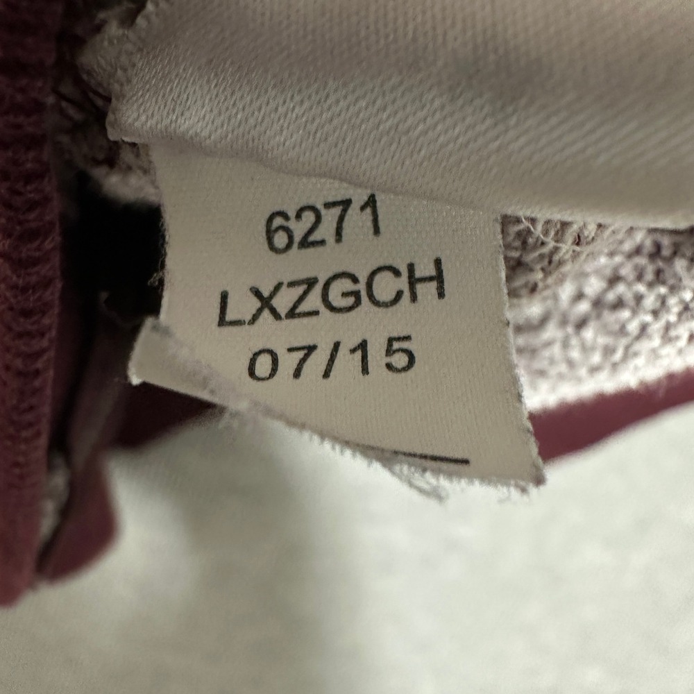 Aeropostale Full Zip Hoodie New York 87 Applique Heather Burgundy Mens Size M - Picture 10 of 12